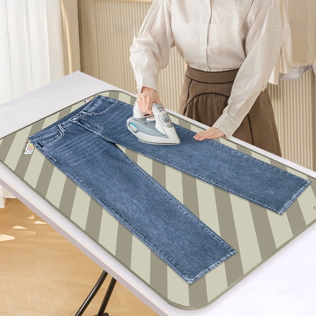 EGNMCR 15.7x27.6in Random Color High-temperature Resistance Ironing Cloth Heat-insulating Ironing Cloth Household Mesh Ironing Mat Ironing Mat Polyester pad