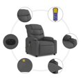 thumbnail image 5 of vidaXL Electric Massage Recliner Chair Dark Grey Fabric, 5 of 5