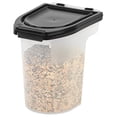 thumbnail image 2 of IRIS USA, 6 lb Airtight Pet Cat or Dog Food Container, Black and Clear, 2 of 3