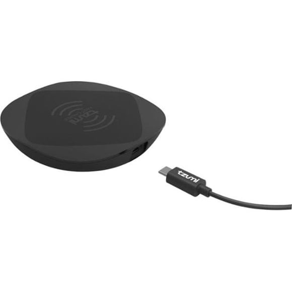 Tzumi 6594BB 10 Watts Charge Rapide Tapis de Chargement Sans Fil, Noir