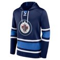thumbnail image 1 of Men's Winnipeg Jets Puck Deep Lace-Up Pullover Hoodie - Blue, 1 of 3