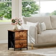 thumbnail image 4 of Eunos Tables de Nuit pour Chambre, Ensemble de 2, Petite Table de Chevet Table d'Appoint pour Garde-Robe, Fini Grain de Bois, 4 of 7