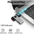 thumbnail image 2 of 4 Go 2 Pcs Clé USB 2.0 Clé USB Clé Mémoire, (4 Go*Lot de 2 Noir), 2 of 5