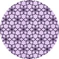 thumbnail image 1 of Ahgly Company Machine Washable Indoor Round Transitional Rebecca Purple Area Rugs, 5' Round, 1 of 7