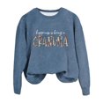 thumbnail image 1 of GZWYHT Grande Vente! Chandails à Capuchon pour Femmes, Chandails à Capuchon Graphiques, Chandail en Molleton pour Grand-Mère Automne Col Rond Chandails en Molleton Sans Capuche Bonheur C'est d'Tre Grand-Mère, Tenues d'Automne, Vêtements d'Automne Bleu Foncé m, 1 of 3