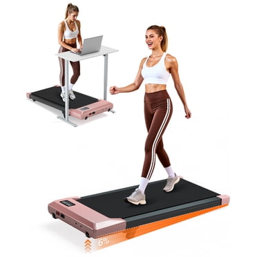 Walking Pad Treadmill with 6% InclineRemote Control,Under Desk Treadmill for Home&Office, Speed Range 0.6~3.8mph, 265 lbs Weight Capacity