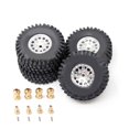 thumbnail image 1 of MYG 4 Pcs Pneus de Roue avec couple Allongé pour TRX4M pour Defender 1/18 RC Crawler Voiture, 1 of 4