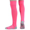 thumbnail image 1 of RXIRUCGD Children's Sports Socks Solid Color Football Socks High Tube Socks Knee High Socks( Pink, Size:S ), 1 of 4