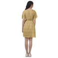 thumbnail image 4 of Moomaya Printed Moss Georgette Dresses Women A-Line Tunic With Drawstring Belt, 4 of 4