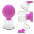 thumbnail image 3 of Unique Bargains 1 Pc Convenient Cupping Facial Tools for Beauty Parlor 1.42" Purple Silicone Glass, 3 of 5