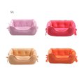thumbnail image 4 of Maytalsory Snuggle Up With Furry Friend Soft Dog Bed With Raised Rim Two Size For Choice Dog Kennel Pet Bed pink L 1Set, 4 of 6
