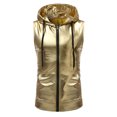 thumbnail image 1 of DPTALR Men Casual Solid Hooded Sweatshirt Bright Hooded Drawstring Zip Tank Top Sleeveless Blouse, 1 of 8