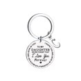 thumbnail image 1 of Up to 65% Off Creative DIY To My Daughter Stainless Steel Last Name 26 Letter Keychain 2.5cm Necklace Rings Earring Jewelry on Clearance, 1 of 4