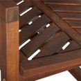 thumbnail image 3 of Afuera Living Outdoor Wood Patio Chevron Rocker in Dark Brown, 3 of 7
