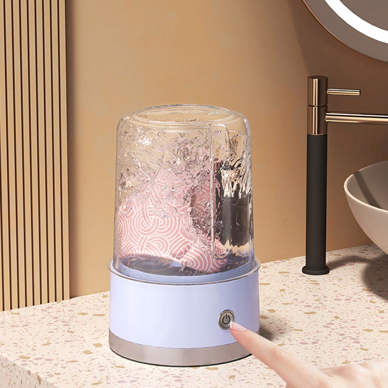 Portable Washing Machine Mini Washer Deep Cleansing for Underwear, Baby Clothes, Semi Automatic Travel Washer for Baby Clothes Underwear for Dorm, Hotel