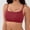 Red, variant on Seamless Wireless Bralette for Leisure Comfort Breathing Lightweight Support Soft Breathable Undergarment for Everyday Wear