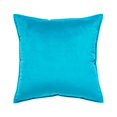 thumbnail image 1 of Seat Cushion Cover Solid Color Velvet Replacement Soft Decorative Reusable Zipper Sofa Pillow Case Accessories Light Blue 40x40cm, 1 of 9