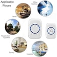 thumbnail image 5 of CUITING ZOUYUE Wireless Doorbell for Home Battery Operated 1000Feet Operating Adjustable Volume Easy-to-Use Waterproof Doorbell with LED Flash 1 Push Button & 1 Receiver Black, 5 of 5