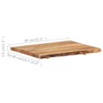 thumbnail image 3 of vidaXL Table Top Solid Acacia Wood 80x(50-60)x3.8 cm, 3 of 5