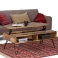 thumbnail image 2 of Simpli Home Hunter Table Basse à Plateau Relevable en Bois de Manguier Massif de 48 Pouces de Large, Naturel Raffiné, 2 of 10