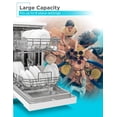 thumbnail image 4 of BLACK+DECKER Portable Dishwasher, 18 inches Wide, 8 Place Setting, White, 4 of 8