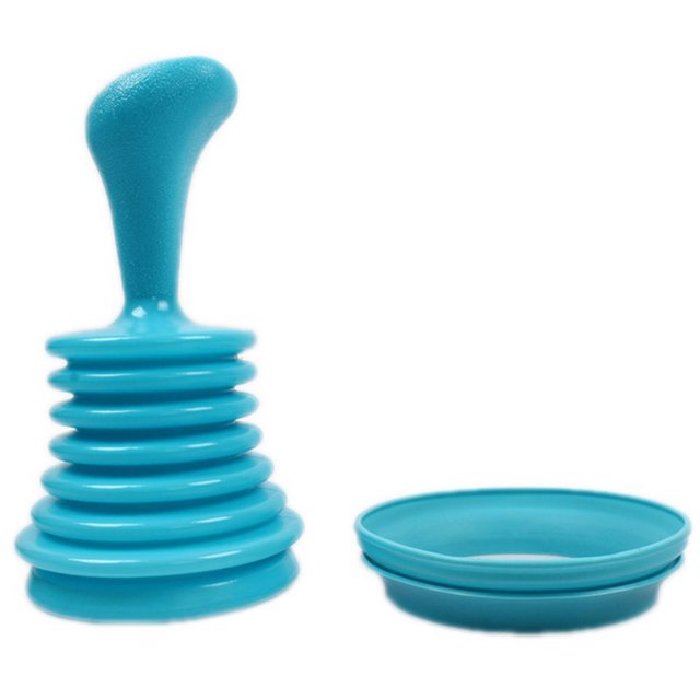 Household Kitchen Sink Pipe Clearer Drain Plunger Squeeze Drain Cleaner