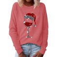 thumbnail image 1 of 2025 Haut O Imprimé Chandail Femmes Course T-Shirts Blouse Décontractée Col Long Col Roulé T-Shirts pour Femmes Noël Manche Chemise Foncée pour Femmes, 1 of 6