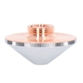 thumbnail image 3 of Cutting Machine Head,  Nozzle 11mm Thread  Plated Copper High Hardness Dual Optical Fibre  For Working 1.4mm / 0.055in Aperture, 3 of 8