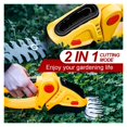 thumbnail image 5 of 2 In 1 24V Cordless Electric Hedge Trimmer 20000RPM Rechargeable Handheld Household Shrub Weeding Pruning Mower Garden Tools, 5 of 5