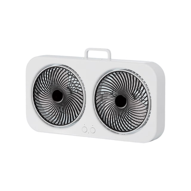 Fans for Bedroom Double Headed Bidirectional Wall Mounted Desktop Portable Fan with Three Adjustable High Wind Speed Fans, Suitable for Home Office, Camping, And Bedroom Use