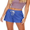 thumbnail image 2 of Women Loosing Sports Shorts Solid Color Elastic Waist Sweatpants, 2 of 5