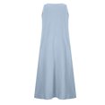 thumbnail image 4 of FAIWAD Robe Femme en Coton et Lin Sans Manches Ample Fluide Maxi Robe Débardeur Grande Taille Poches Robe de Plage, 4 of 8