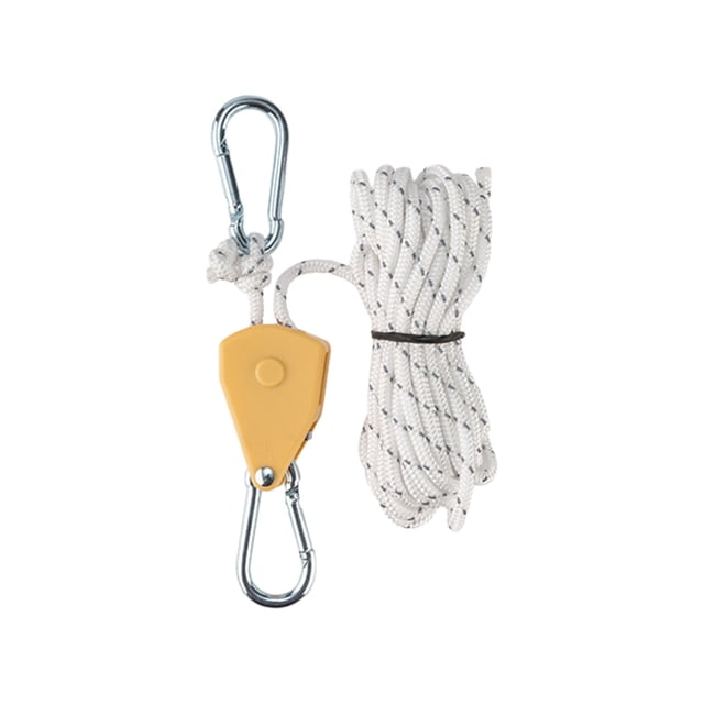 EQWLJWE Cintres à Cliquet Robustes, Corde à Cliquet pour Attacher, Réfléchissante, Auvent Réglable, Sangle de Tente, Cintre Rétractable, Crochet d'Arrimage avec Crochets Renforcés pour Camping, Culture, Lumière, Cintres à Corde Ajustables