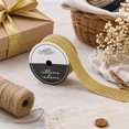 thumbnail image 2 of UNIQUE CREATIV Glitter Cut Ribbon, Gold, 25 mm × 4.5 m (1 in × 5 yd), 2 of 4