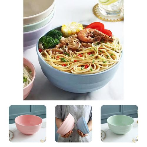 Lubelski Rice Bowl 20cm High Capacity Stackable Straw Serving Bowl