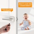 thumbnail image 4 of Matte Door Handles Interior Knurled Privacy Door Handles Heavy Duty Door Lever for Bedroom or Bathroom Reversible Keyless for Left Right Handed Doors AM, 4 of 7