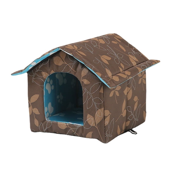 Hearth & Gear Outdoor Indoor Winter With Self Warming Pad Heat Insulated Shelter Enclosure For Cats Dogs Rabbits Portable Tent For Feral Animals Watch for Parts Or Or Broken Cat Shelters for outside