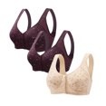 thumbnail image 1 of Bras for Women, 3PC Womans Plus Size Printing Comfortable Bra Underwear, 1 of 4