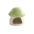 thumbnail image 1 of Leodye 1PCS Ceramic Hamster House Mushroom Shape for Small Pet Habitat -4.33*4.33IN, 1 of 3