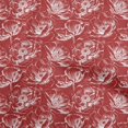 thumbnail image 1 of oneOone Georgette Viscose Maroon Fabric Floral Sewing Craft Projects Fabric Prints By Yard 42 Inch Wide, 1 of 4