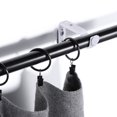 thumbnail image 3 of MasteelfCA WINOMO 2PCS 18-22mm Adjustable Curtain Holder Curtain Drapery Rod Bracket (White), 3 of 8
