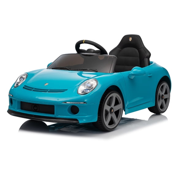 VOLTZ TOYS Officially Licensed RUF Porsche 911 24V Kids Ride-On Car, Motorized Luxury Sport Toy Vehicle with Parent Remote Control, Open Doors, LED Lights & Music, Blue