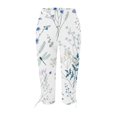 thumbnail image 5 of Pantalon Cargo pour Femmes à Coupe Décontractée par Generic TG, Capris Décontractés Noirs Unis, à Cordon, Raccourcis, Légers, 1 Unité, 5 of 5