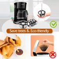 thumbnail image 4 of EcoNesxp 4 pack 12 cups permanent basket coffee filter reusable for coffee maker reusable coffee filter cups permanent basket coffee filter reusable for coffee maker pack, 4 of 5