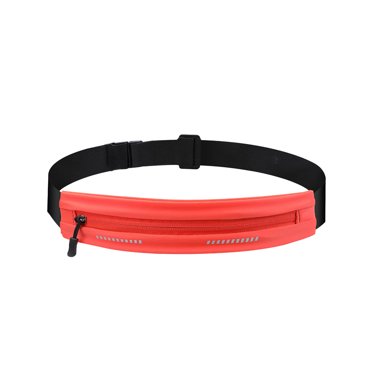 Maplenight Running Belt for Women & Men - Waterproof Shockproof Fitness Waist Pack for Phone, Keys & Essentials - Adjustable Reflective Running Gear Accessories for Cycling, Hiking, Morning Runs Black