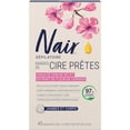 thumbnail image 2 of Nair Bandes de cire prêtes pour les jambes et le corps avec huile de son de riz, 40 bandes + 4 lingettes de finition, 2 of 8
