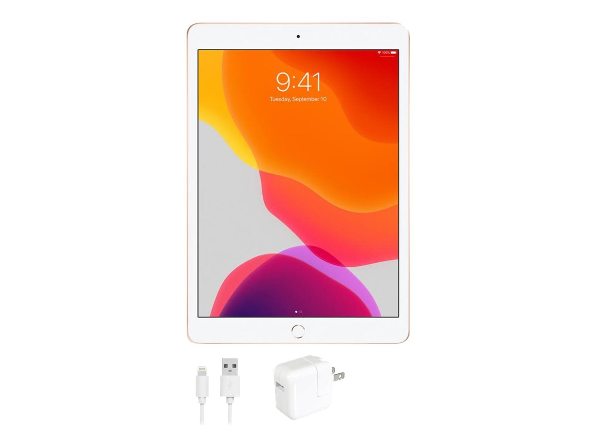 Restored Apple iPad 7 (7th Gen, 2019), 32GB, WiFi, Gold - (A2197, IPAD7GD32, MW762LL/A) (Refurbished)