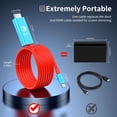 thumbnail image 3 of Switch Portable HDMI Cable, Compatible with Nintendo NS/OLED Type USB C to 4K HDMI Switch Dock TV Adapter, Compatibility for Switch and Supports Monile Travel Phones and Tablets with DP Function, 2m, 3 of 8