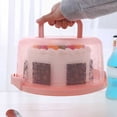 thumbnail image 3 of Clear Transparent Cake Storage Box with Lid – Sealed Fresh-Keeping Container for Cupcakes, Snacks & Bento, 3 of 8