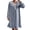 Navy, variant on Chbgutlmr Womens Nightgown Winter Flannel Fleece Comfy Warm Pajamas Lace Patchwork Tie Front Ruffle Hem Thick Homewear Dress